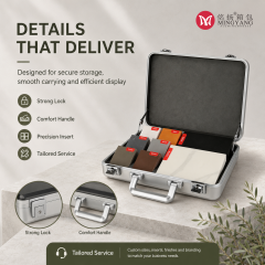 Aluminum Alloy Handbag Quartz Stone One-piece Display Box Rock Slab Tile Marble Display Box Dustproof Protection Box