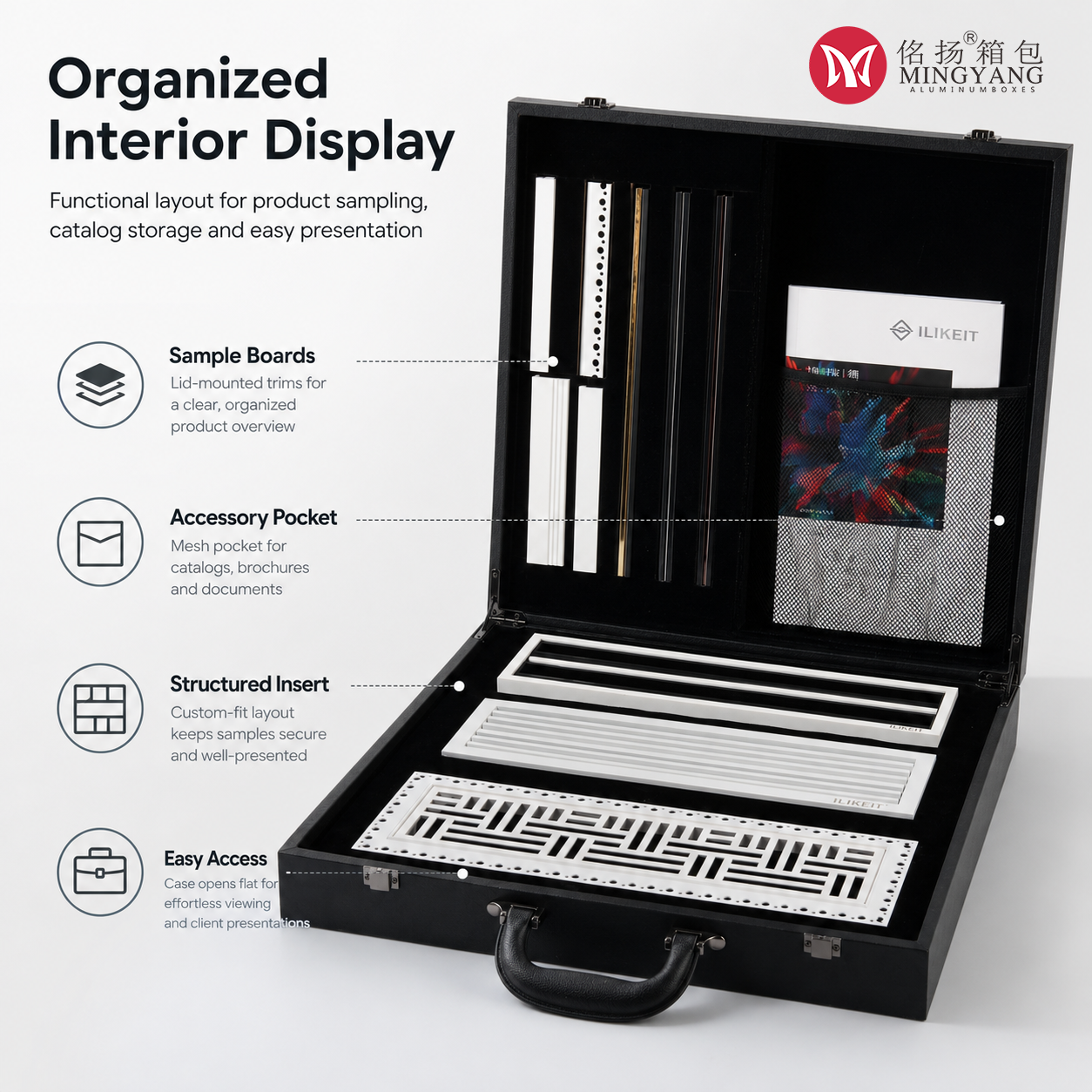 Custom Leather Box Display Case Instrument Storage Box Toolbox Handle Bag Tool Box Display Case
