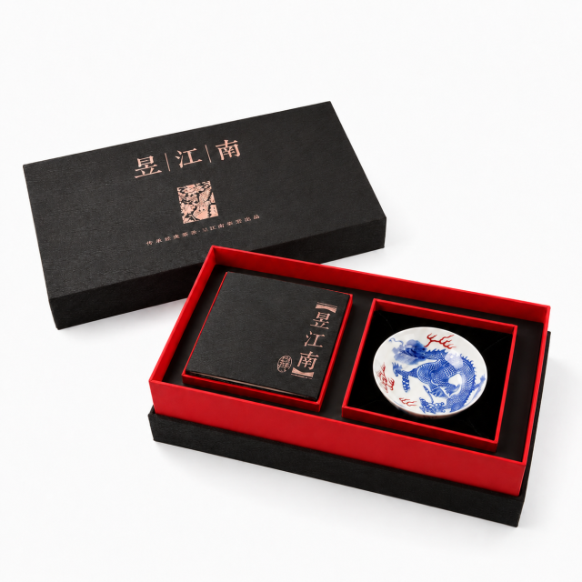 Ceramic Bowl Jingdezhen Ceramic Display Box Protective Box Porcelain Tea Cup Crafts Display Box Gift Box Customization