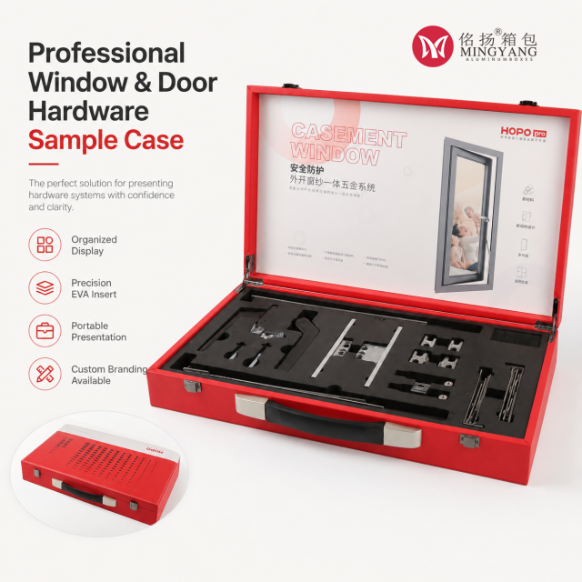 Leather doors and windows, hardware hinges, handles, sample display box, interior lining, customized appearance, hand-held products