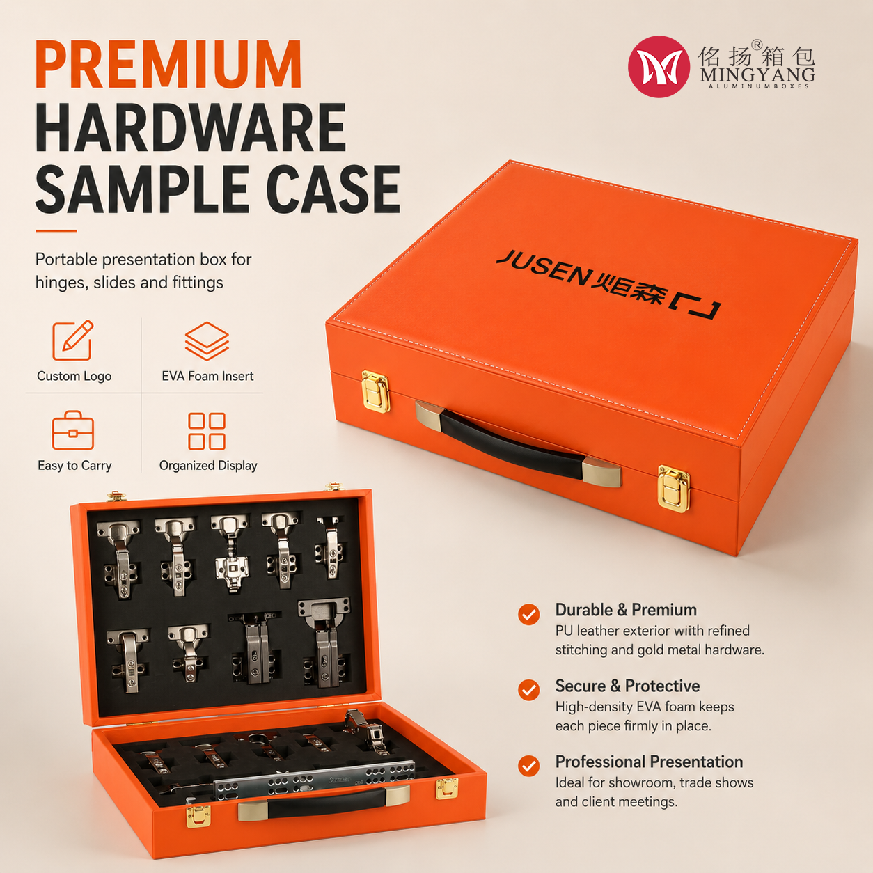 Hardware hinge handle sponge liner customizable stock product display box drop-proof