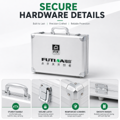 Custom Aluminum Alloy Switch Socket Sample Display Case Portable Electrical Wall Switch Display Box with Logo