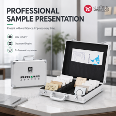 Custom Aluminum Alloy Switch Socket Sample Display Case Portable Electrical Wall Switch Display Box with Logo