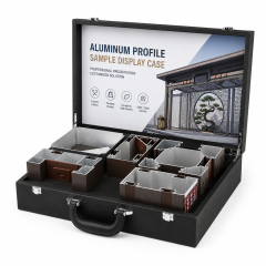 Custom Aluminum Profile Sample Case for Building Material and Window Profile Display