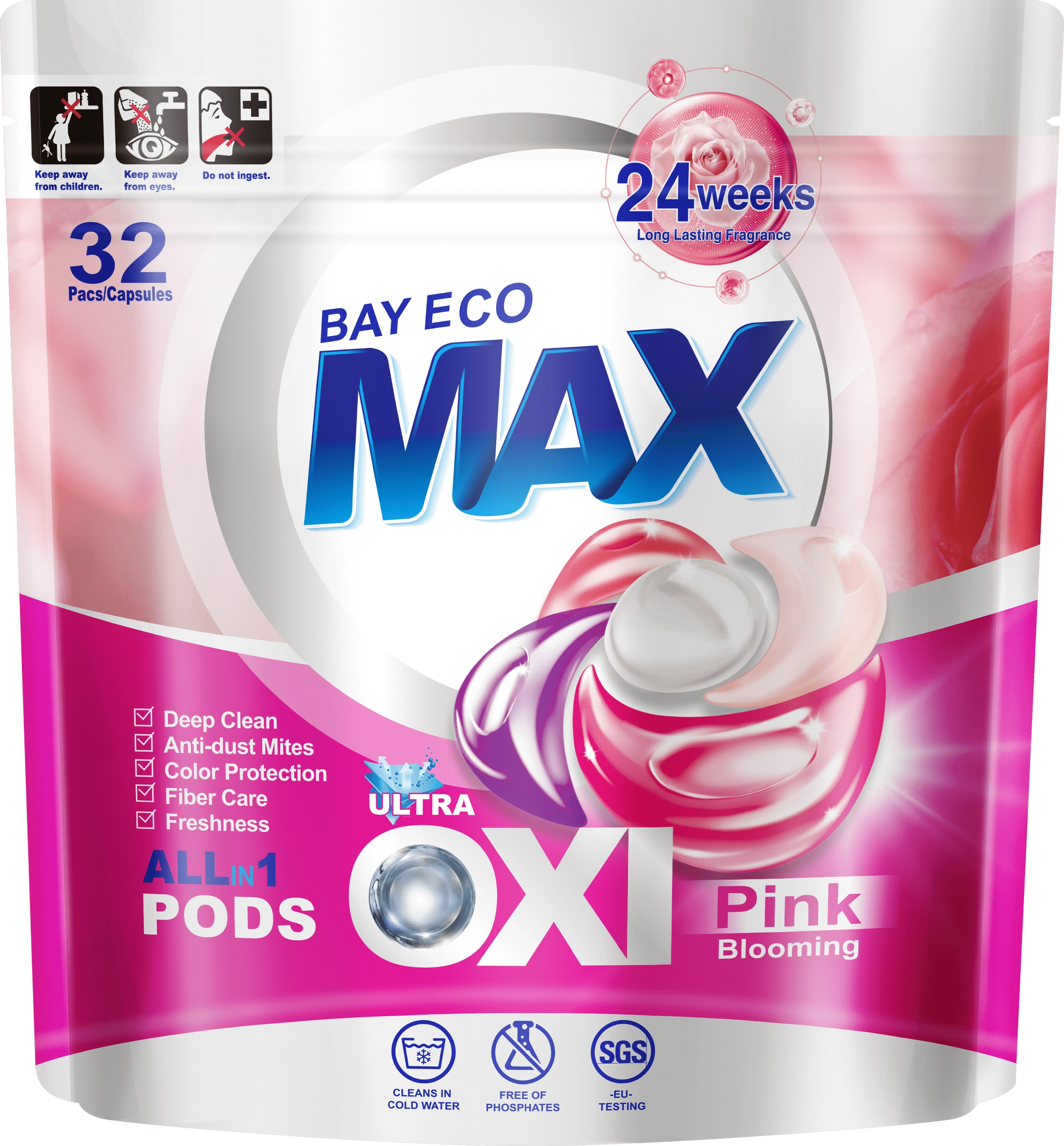 ALL IN 1 LAUNDRY PODS-PINK BLOOMING