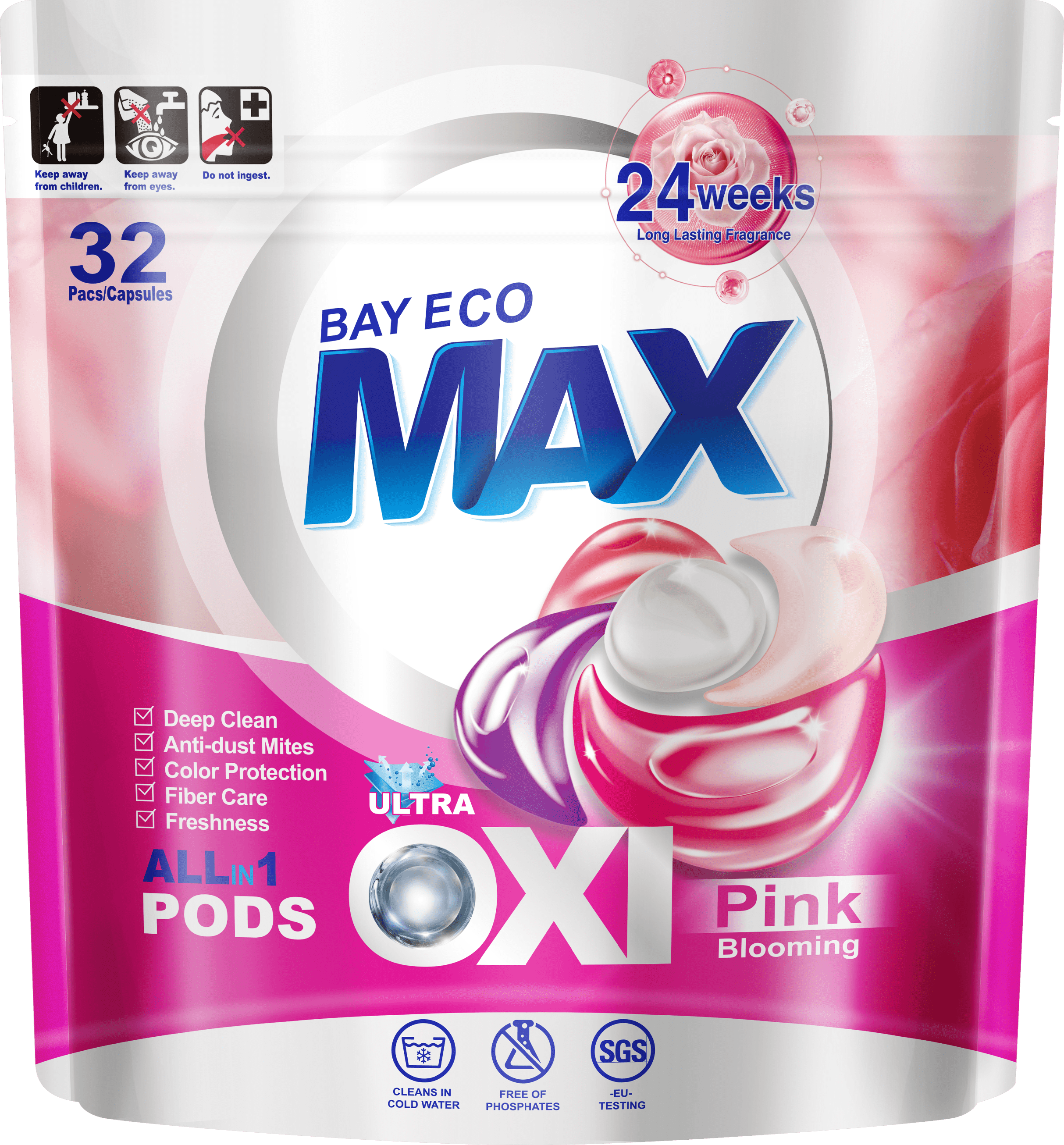ALL IN 1 LAUNDRY PODS-PINK BLOOMING