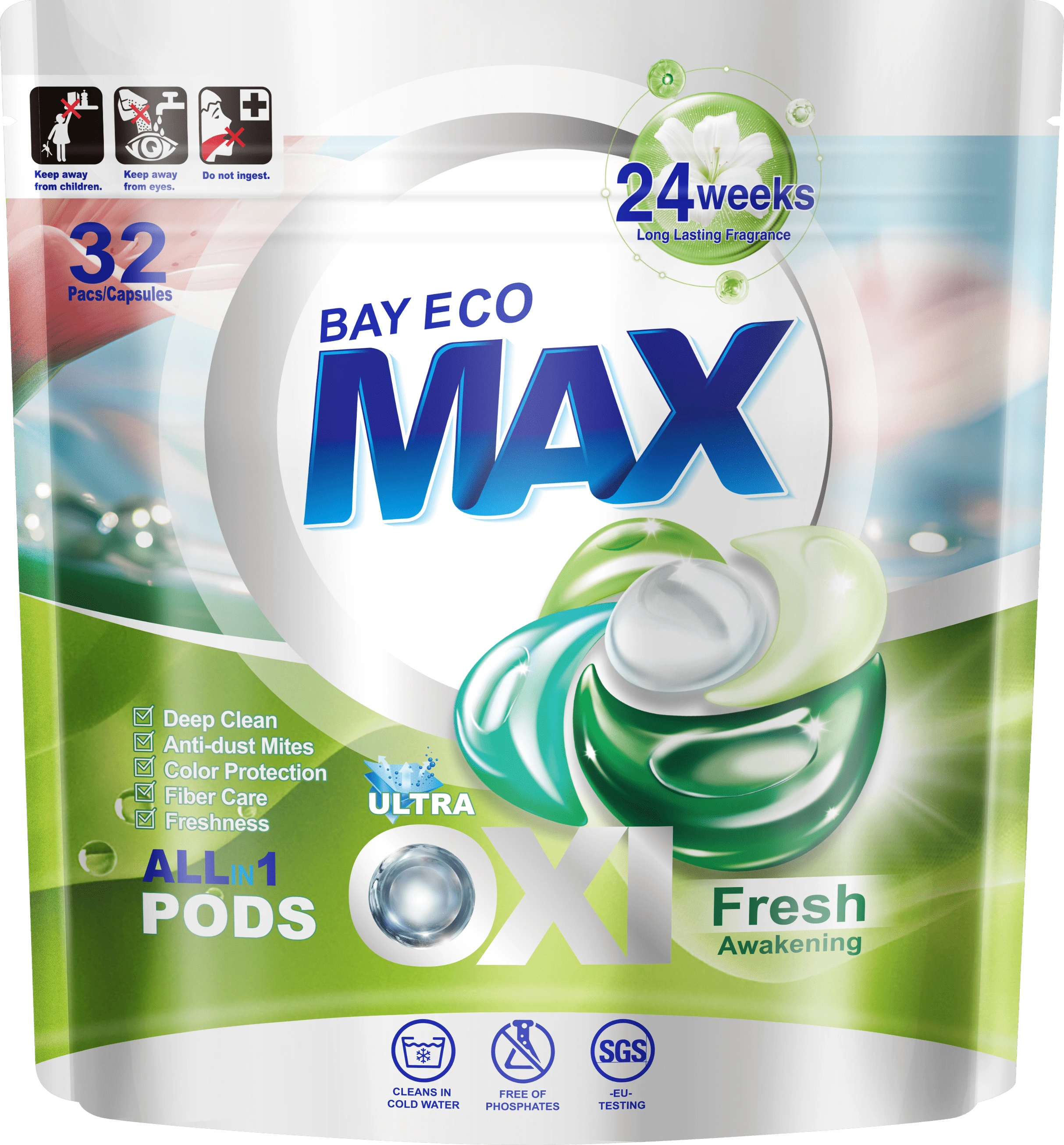 Bayecomax Fresh Awakening Laundry Capsules
