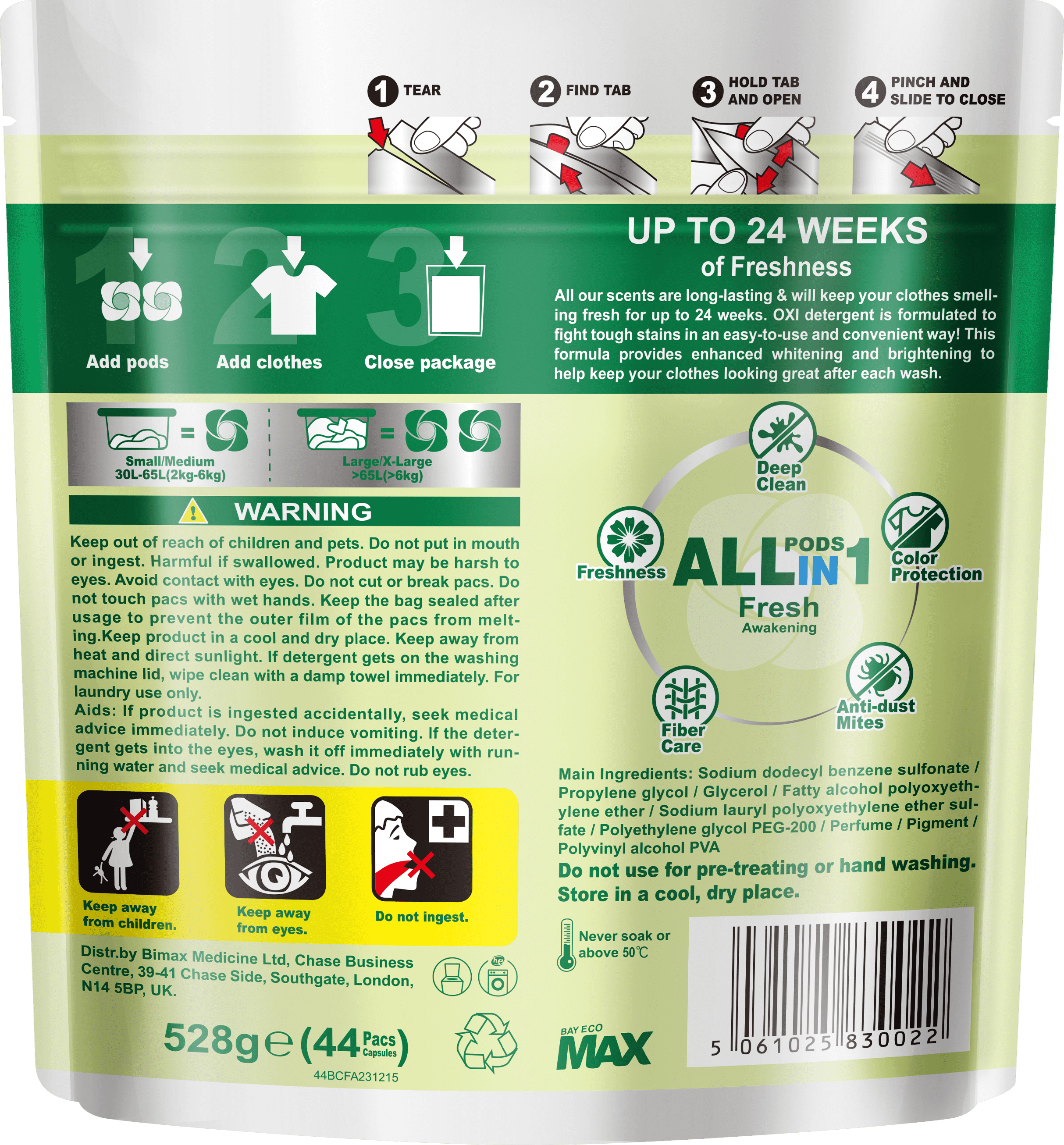 ALL IN 1 LAUNDRY PODS-FRESH AWAKENING