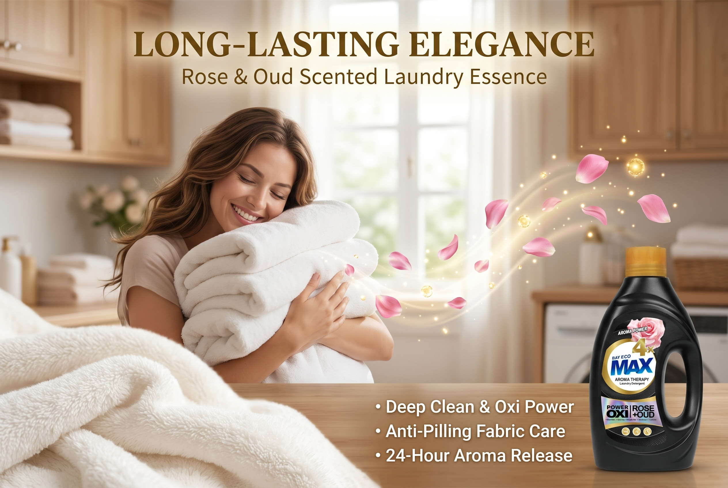 Aroma Therapy Laundry Detergent（Rose+OUD）