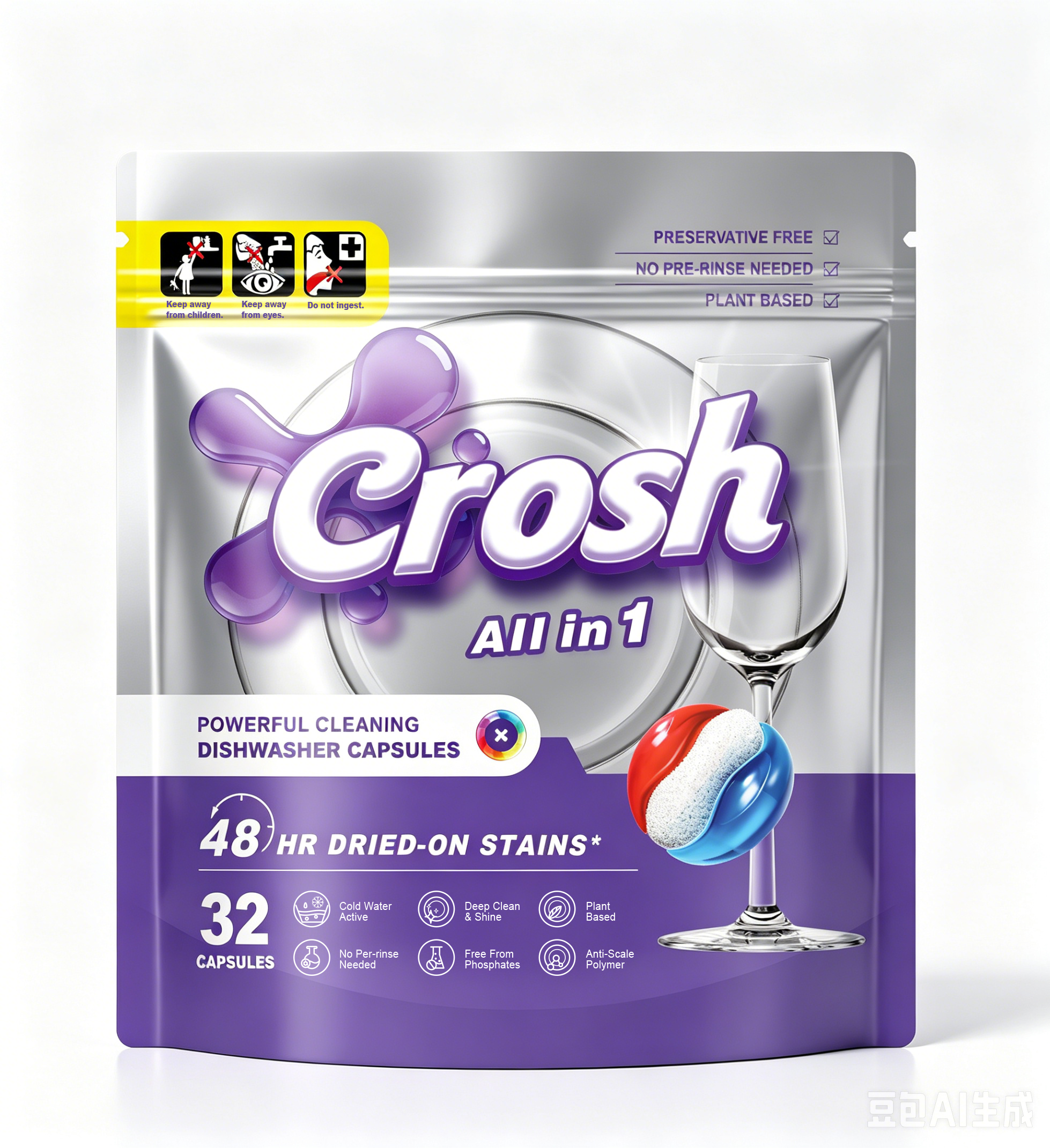 CROSH All in 1 Dishwasher Capsules
