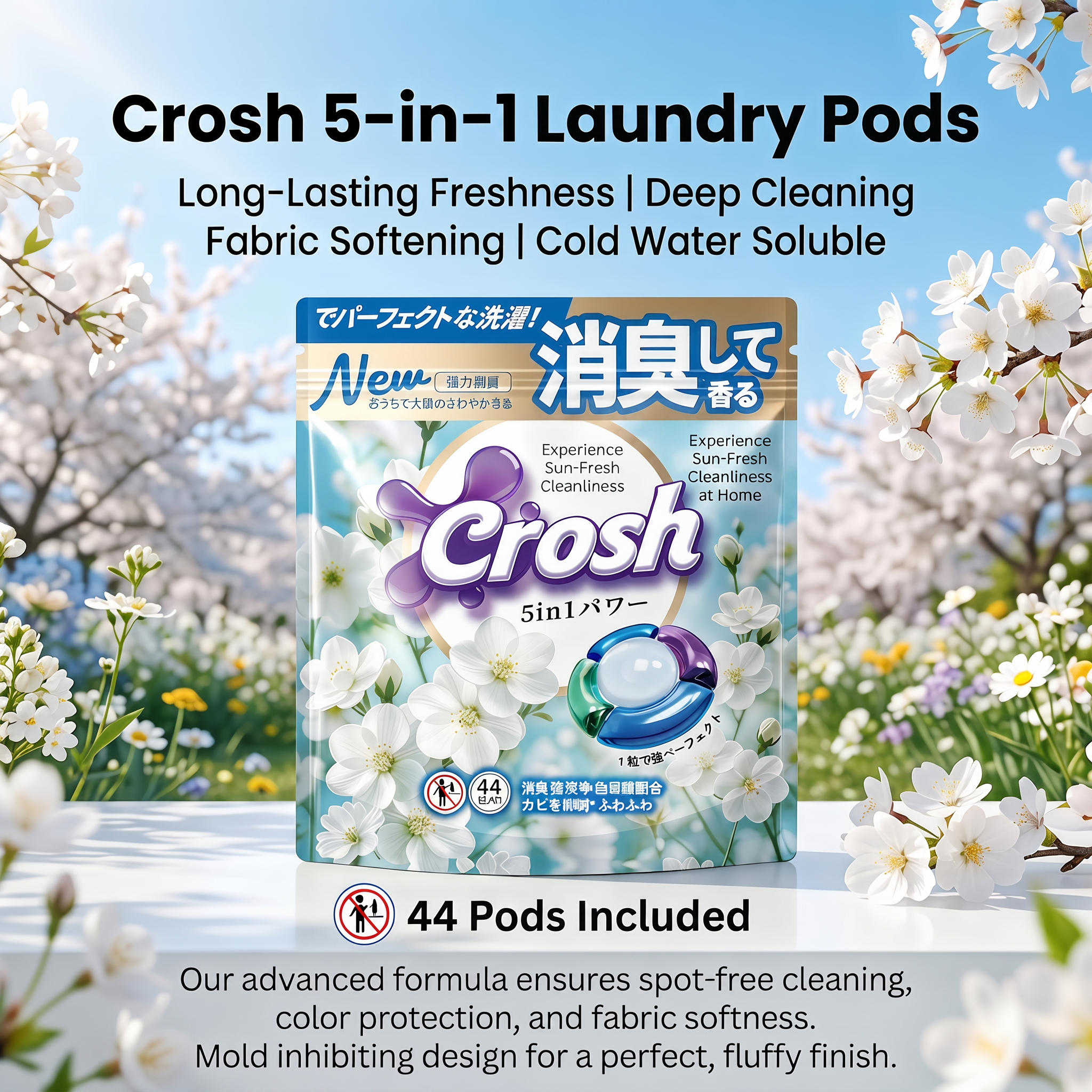 CROSH 5IN1 laundry Capsules-Sunshine Fresh