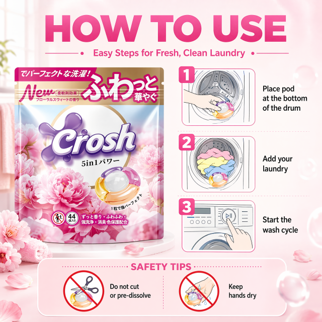 CROSH 5IN1 laundry Capsules-Floral Sweet