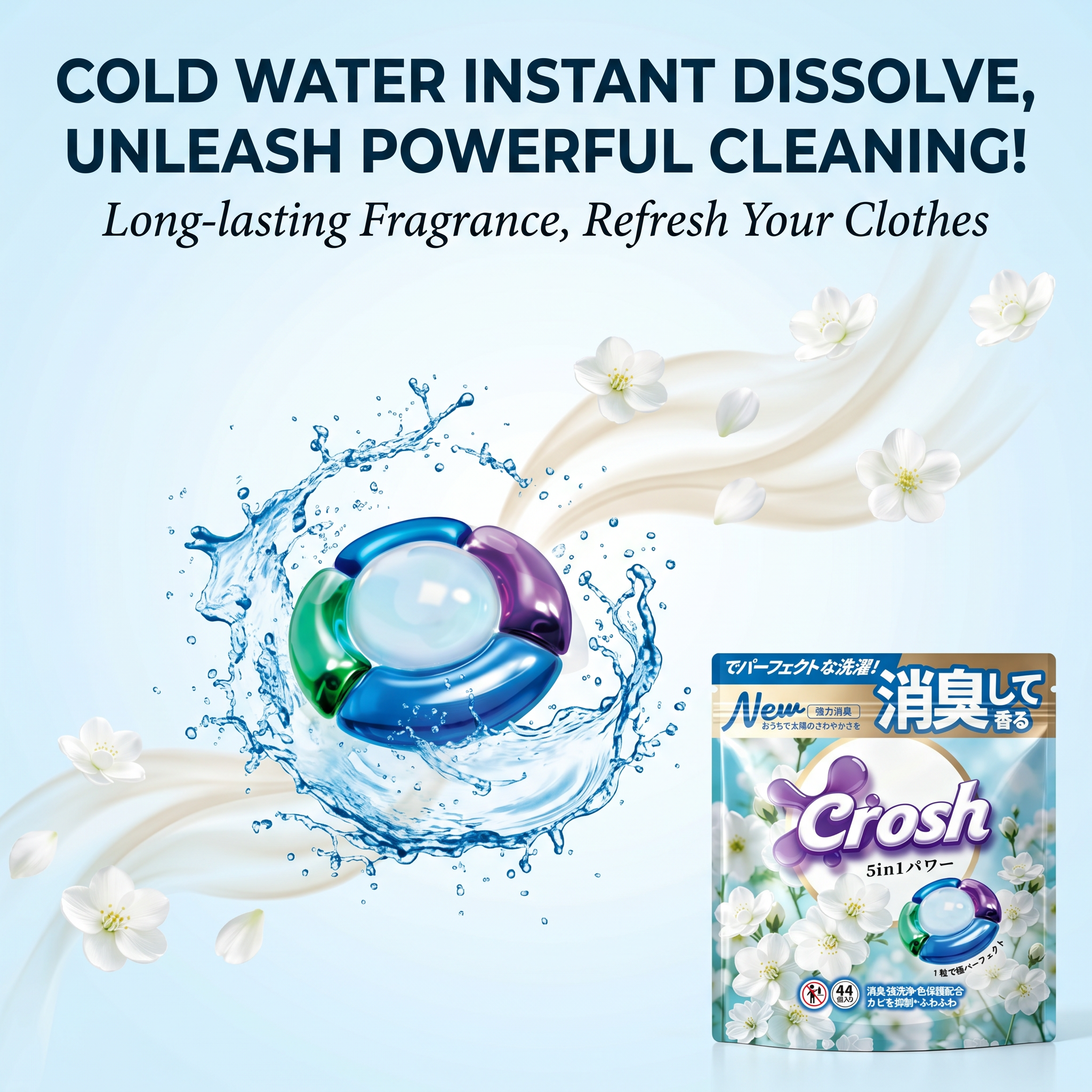 CROSH 5IN1 laundry Capsules-Sunshine Fresh