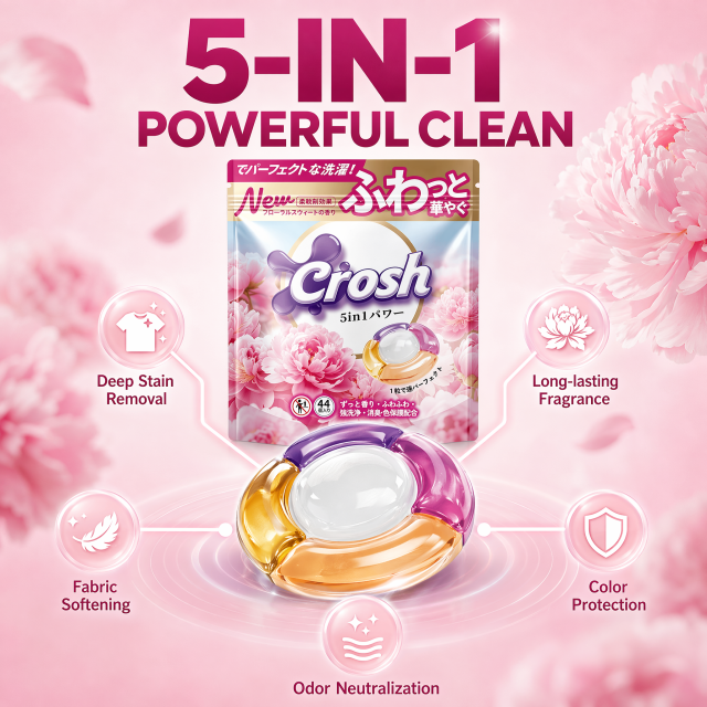 CROSH 5IN1 laundry Capsules-Floral Sweet