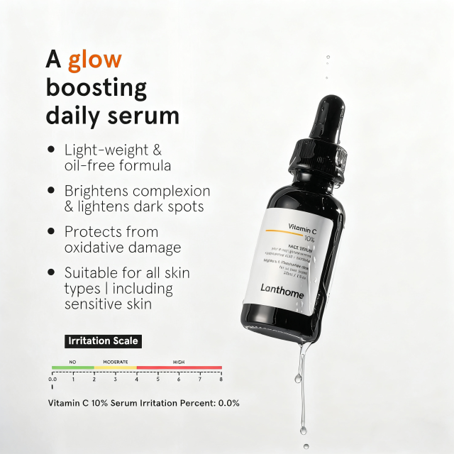 Private Label Vegan Anti-Aging Face Serum Facial Whitening Vitamin C Vitamin E Hyaluronic Acid Moisturizer Skin Care Serum