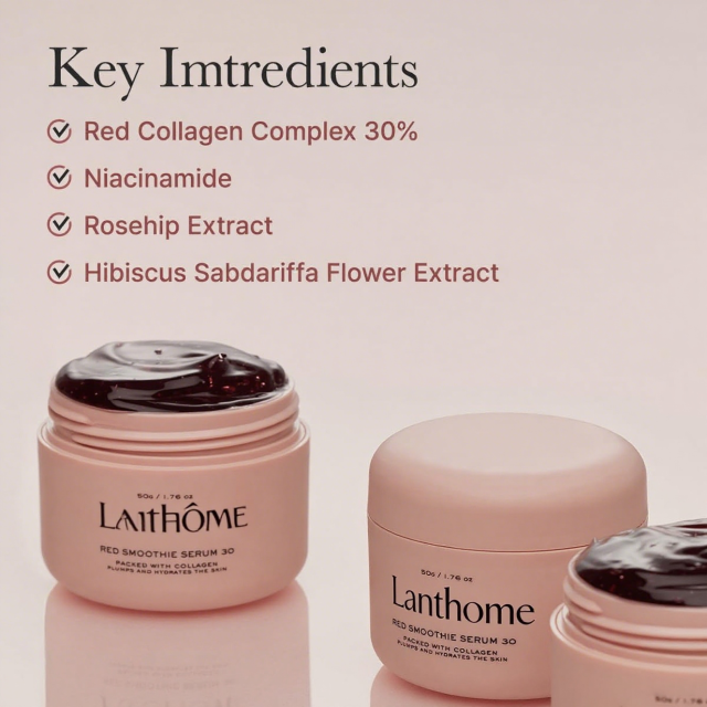 OEM Vegan 30% Red Collagen Niacinamide Jelly Cream Peptide Vitamin E Overnight Smoothie Serum Glowing Soothing Face Moisturizer