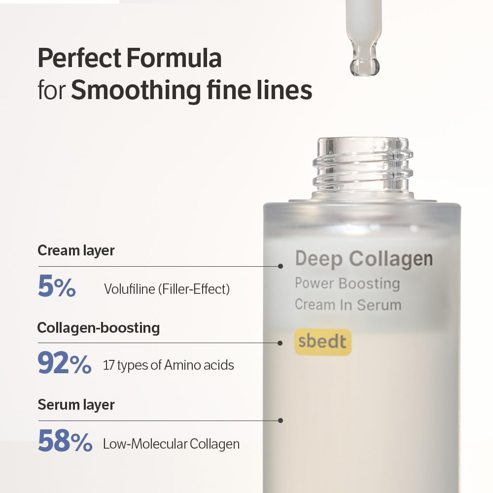 OEM Deep Collagen Anti-Wrinkle Face Serum Moisturizing Double Layer Cream in Serum Real Collagen Serum for Glass Skin