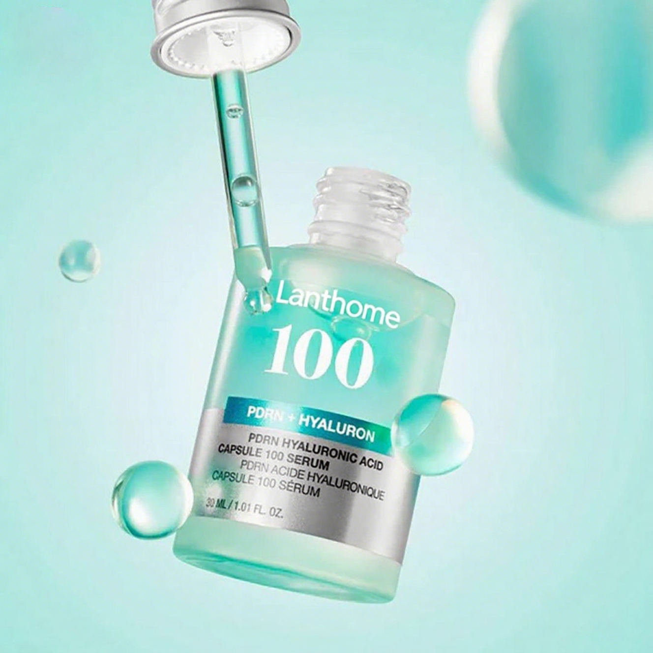 OEM PDRN Hyaluronic Acid Capsule 100 Serum Radiant Face Moisturizer Hydration Natural Color Fragrance Free 30ml/1.01fl.oz