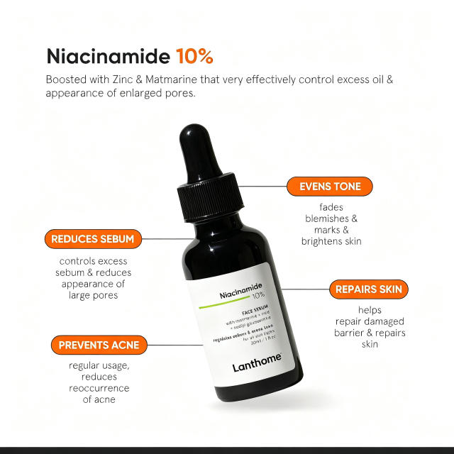 Private Label Korean Niacinamide Serum Acne Control Oil Skin Hydrating Brightening Face Serum for Uneven Skin Tone