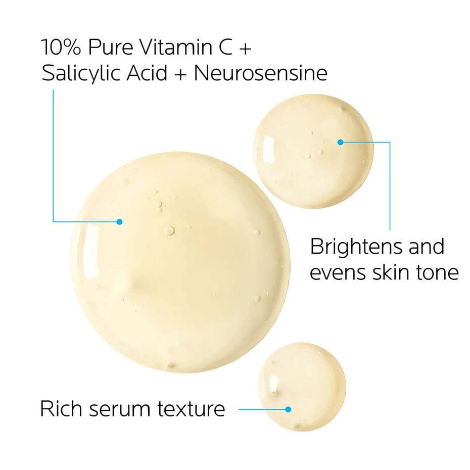 Private Label 10% Pure Vitamin C Serum for Face Care Whitening Brightening Hydrating Moisturizing Facial Vitamin C Serum