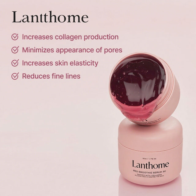 OEM Vegan 30% Red Collagen Niacinamide Jelly Cream Peptide Vitamin E Overnight Smoothie Serum Glowing Soothing Face Moisturizer