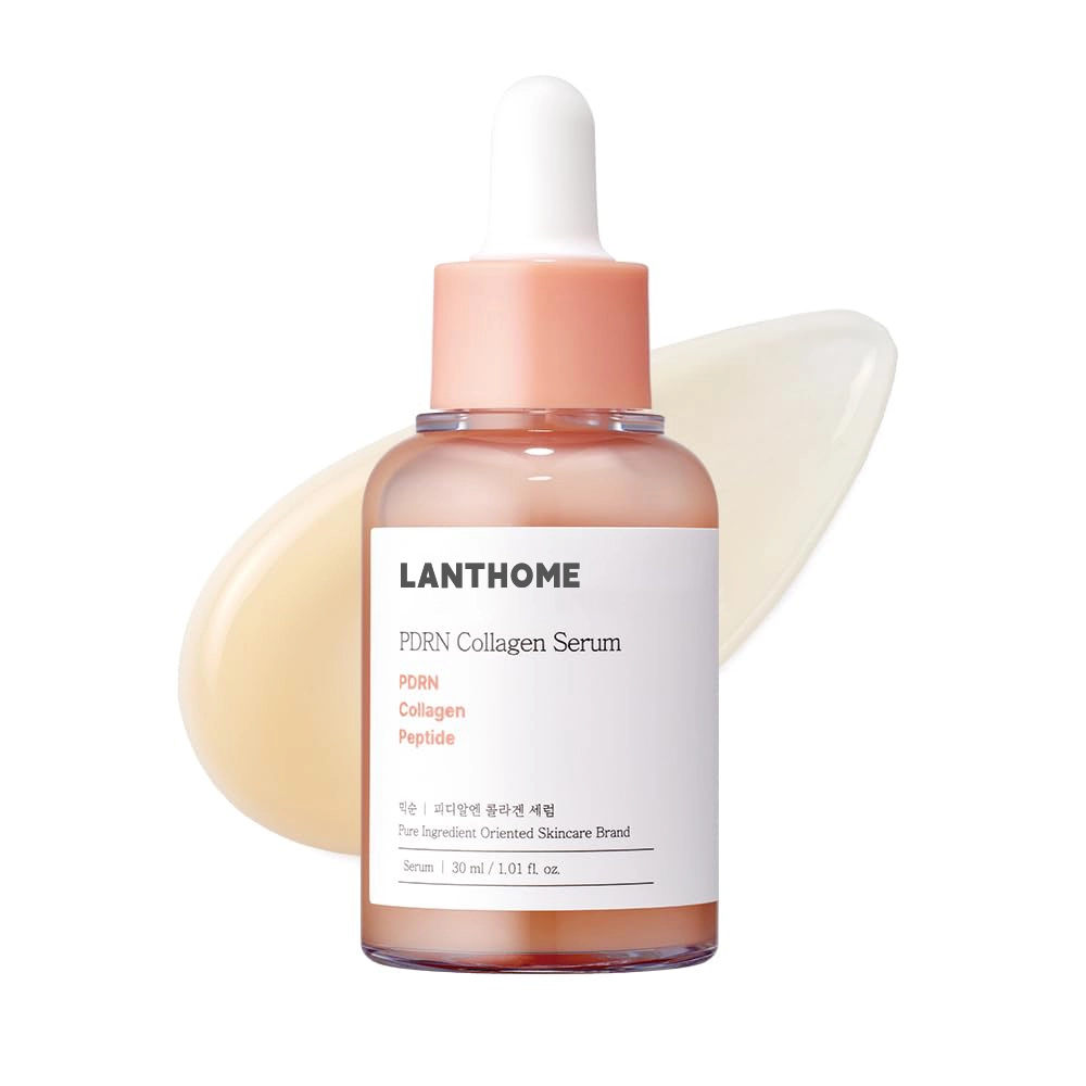 Korean Glass Skin Care PDRN Collagen Serum Firming Hydrating Revitalizing Face Lightweight Peptide Hydrating Moisturizer Serum