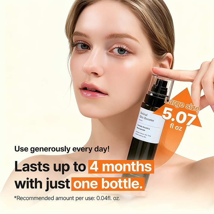 Private Label Retinal Skin Booster Serum Anti-Aging Non-Irritating Retinol Bakuchiol Pore Minimizer Wrinkle Serum for Face