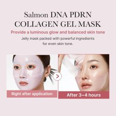 Custom Hala Vegan Korean Skincare Salmon DNA PDRN Pink Collagen Jelly Gel Facial Mask Sheet Hydrating Overnight Face Mask