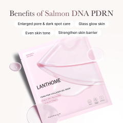 Custom Hala Vegan Korean Skincare Salmon DNA PDRN Pink Collagen Jelly Gel Facial Mask Sheet Hydrating Overnight Face Mask