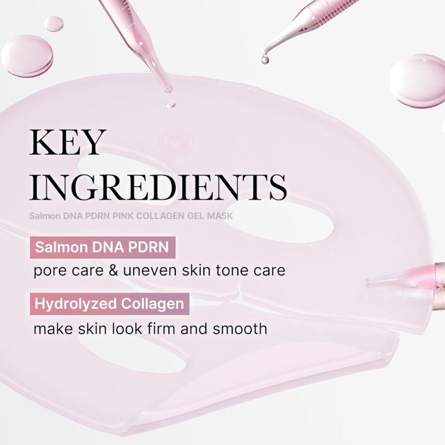 Custom Hala Vegan Korean Skincare Salmon DNA PDRN Pink Collagen Jelly Gel Facial Mask Sheet Hydrating Overnight Face Mask