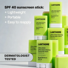 Private Label OEM SPF 40 UVA/UVB Protection Sunscreen Stick with Zinc Oxide Waterproof Facial Natural Reef Safe No White Cast