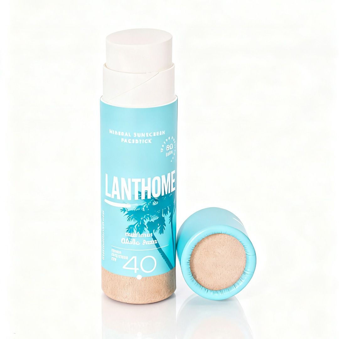 OEM Mineral Sunscreen Face Stick SPF 40+ Water Resistant 80 min Carton Packing Waterproof Sweat Resistant Sunscreen Stick