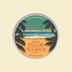 Private Label Beef Tallow Hyaluronic Acid Sunscreen Cream for Sensitive Skin Long-Lasting Protection Face & Body
