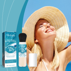 Private Label Lightweight Daily Face Protective Powder SPF50 Mild Waterproof Moisturizing Protection Makeup Sunscreen Powder