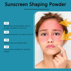 Private Label Lightweight Daily Face Protective Powder SPF50 Mild Waterproof Moisturizing Protection Makeup Sunscreen Powder
