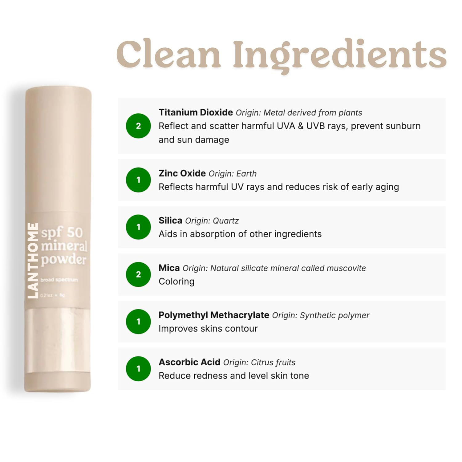 Private Label Sunscreen Powder Kids SPF 50 Brush on Mineral Sunscreen Powder EWG Reef-Friendly for Kids Babies Parents