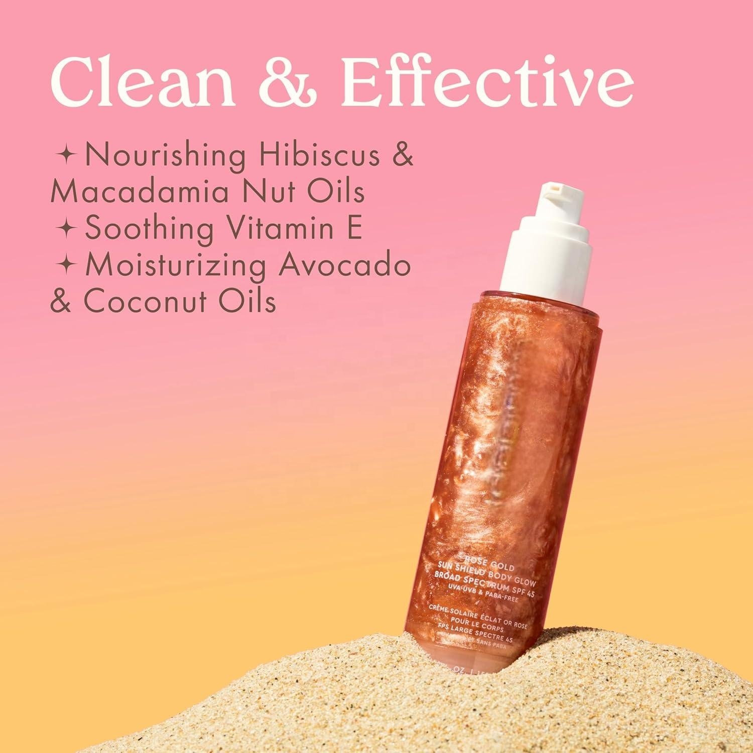 OEM 30ml Daily Moisturizing Body Lotion SPF 50 UV Sunscreen for Dark Ethnic Skin Zinc Oxide Niacinamide Mineral Ingredients