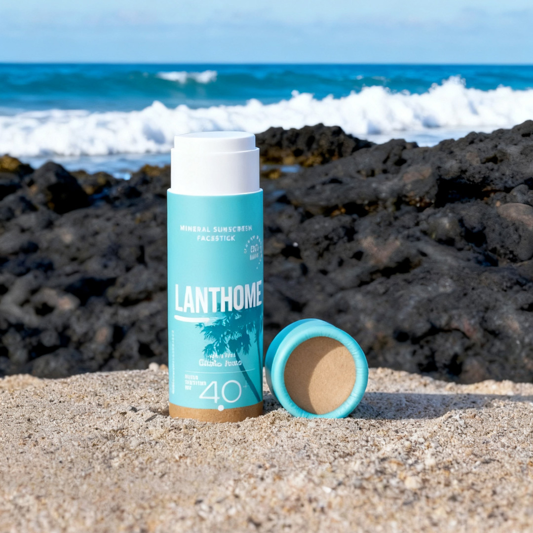 OEM Mineral Sunscreen Face Stick SPF 40+ Water Resistant 80 min Carton Packing Waterproof Sweat Resistant Sunscreen Stick