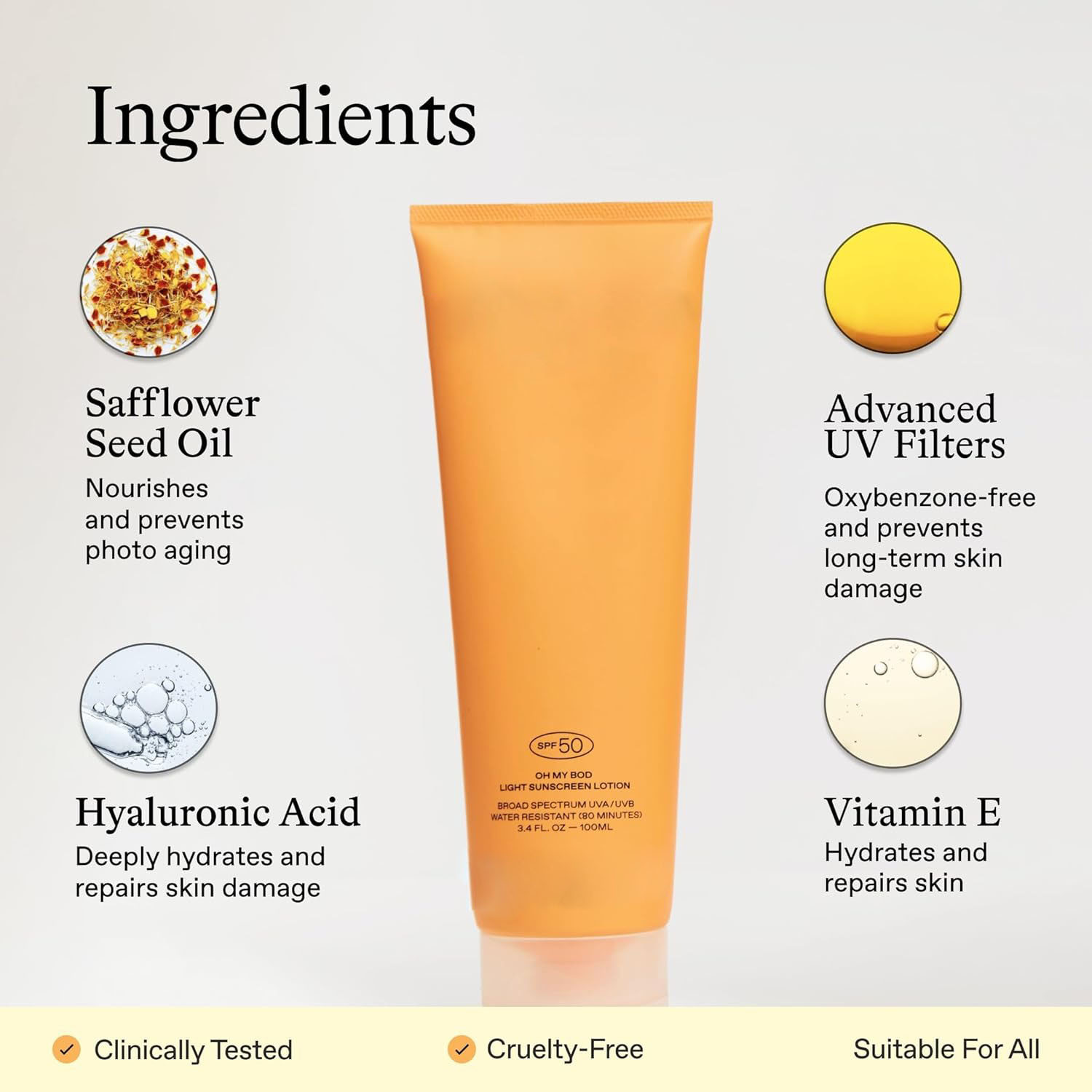 OEM Skin Products Sunscreen Spf 50+PA+++ Sunscreen Lotion  Hydrating and Moisturizing Sun Screen Cream Sunscreen