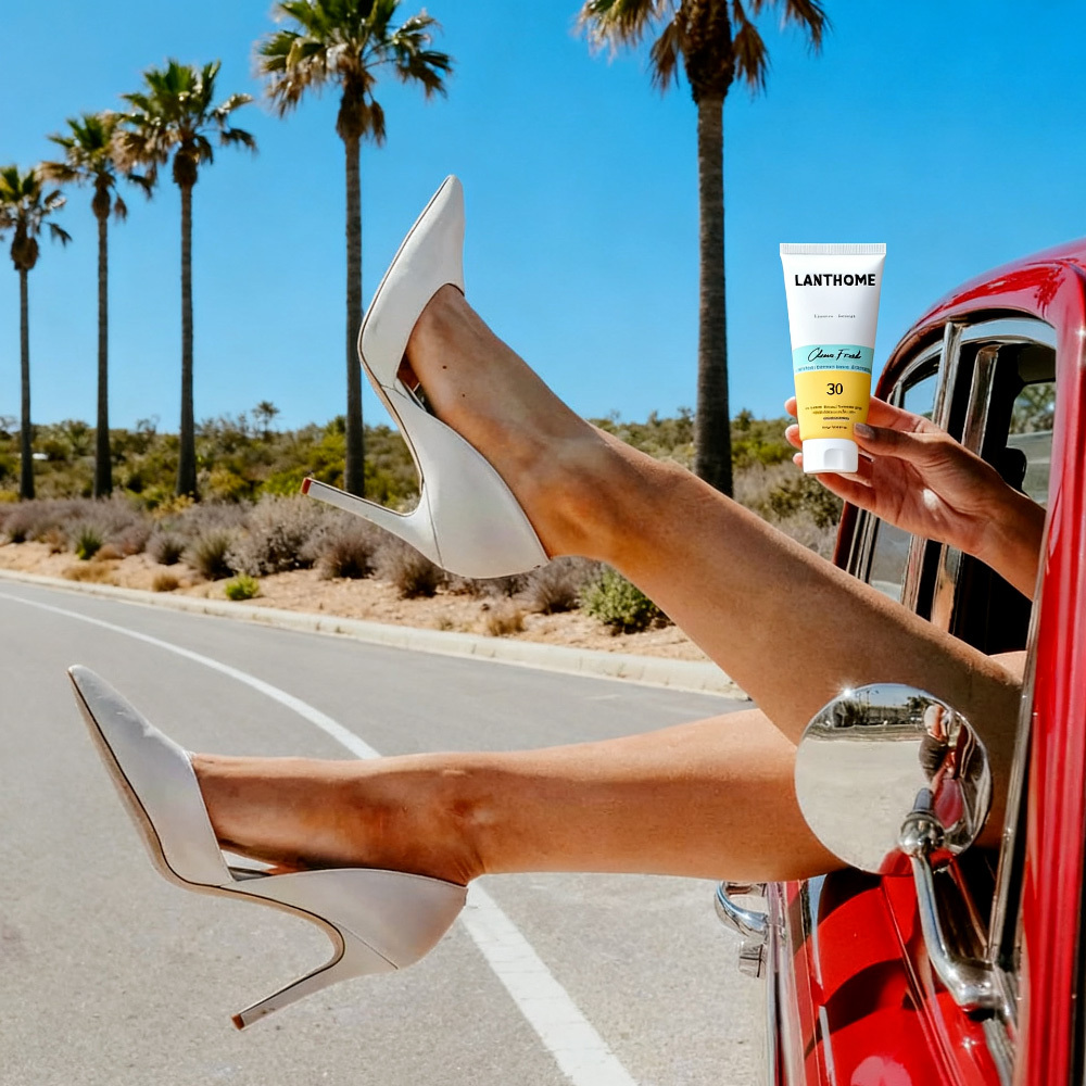 OEM Vegan Mineral SPF30 Moisturizer Sunscreen Niacinamide Hyaluronic Acid Squalane Non-Nano Zinc Oxide Sunscreen