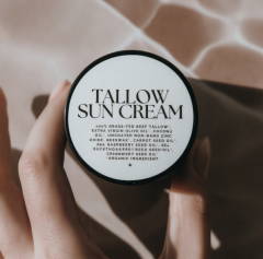 Private Label SPF50 PA+++ Hyaluronic Acid Beef Tallow Sunscreen Sensitive Skin Friendly Long-Lasting Protection