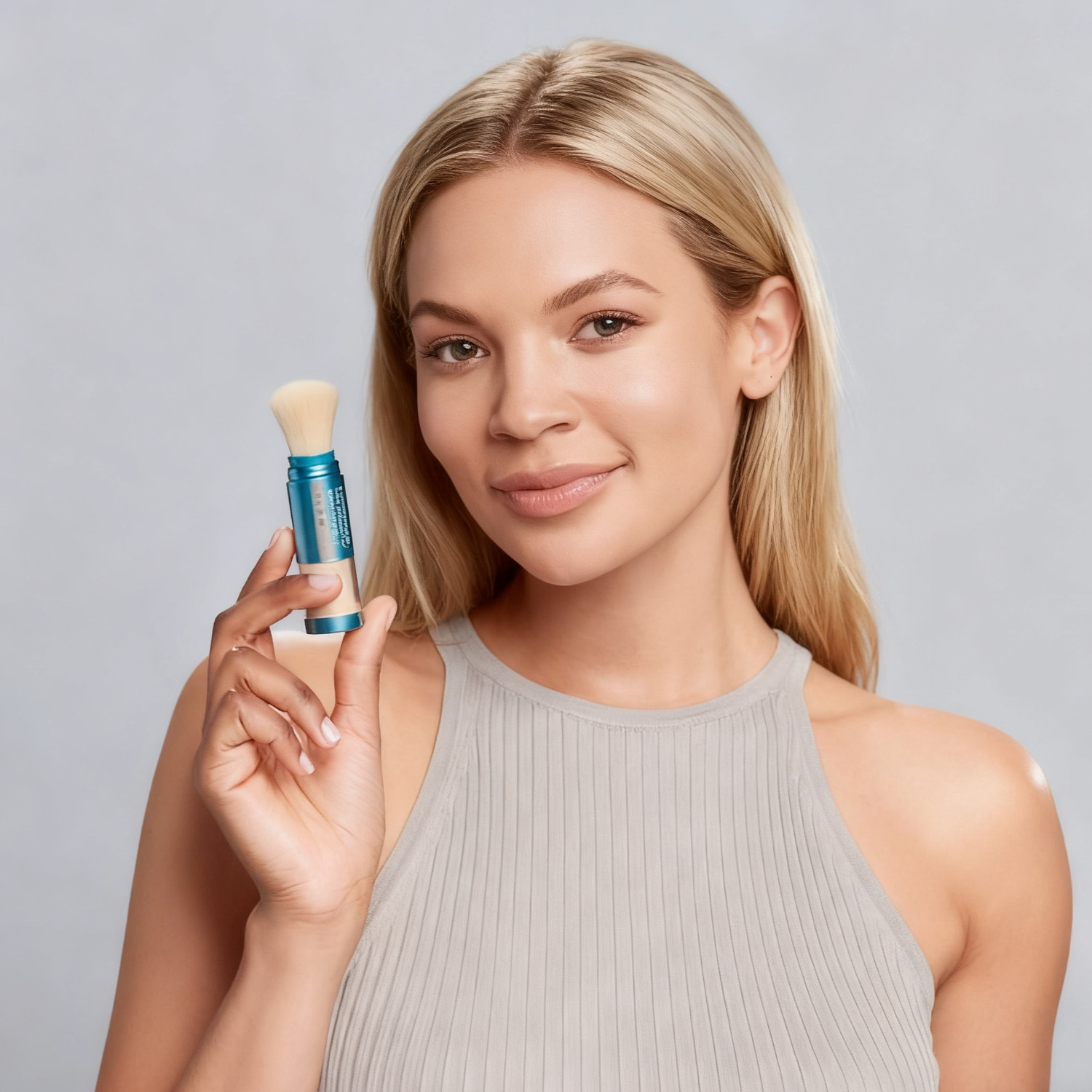 Private Label Mineral Powder SPF 50 Anti Aging Setting Face Powder Brush Wholesale OEM ODM Sunscreen Powder