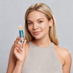 Private Label Mineral Powder SPF 50 Anti Aging Setting Face Powder Brush Wholesale OEM ODM Sunscreen Powder