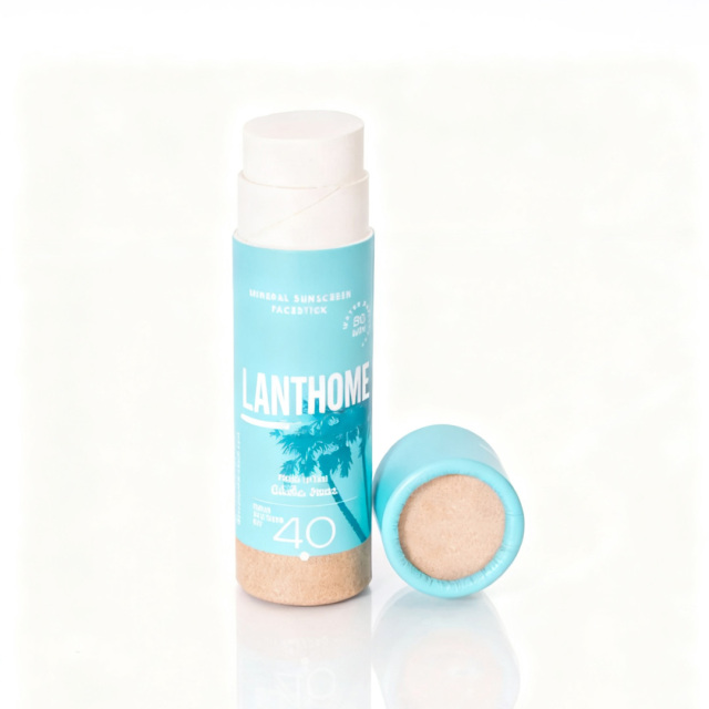 OEM Mineral Sunscreen Face Stick SPF 40+ Water Resistant 80 min Carton Packing Waterproof Sweat Resistant Sunscreen Stick