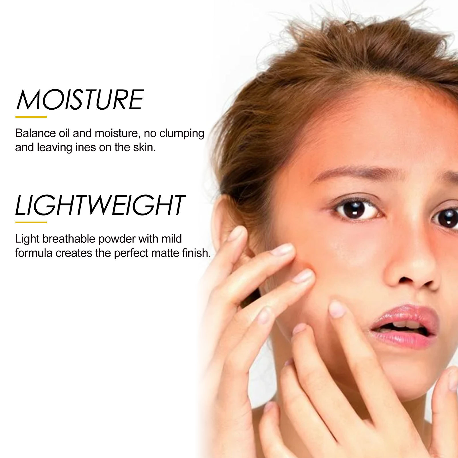 OEM Lightweight Concealer Protective Dressing Powder That Does Not Take off Makeup Natural Foundation Sunscreen Powder