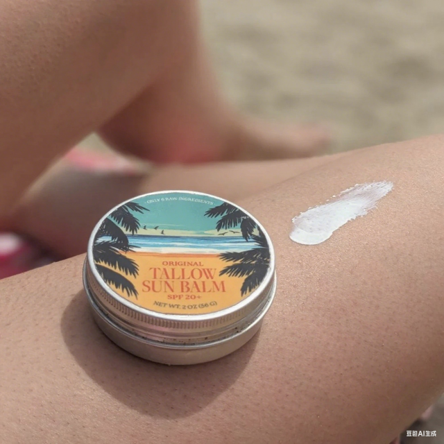 Private Label Beef Tallow Hyaluronic Acid Sunscreen Cream for Sensitive Skin Long-Lasting Protection Face & Body
