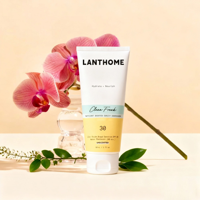 OEM Vegan Mineral SPF30 Moisturizer Sunscreen Niacinamide Hyaluronic Acid Squalane Non-Nano Zinc Oxide Sunscreen