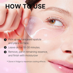 OEM Collagen Pink Peptide Hydrogel Eye Mask Orgnaic Moisturizing Remove Dark Circles Eye Bags Fine Lines Hydrogel Eye Patches