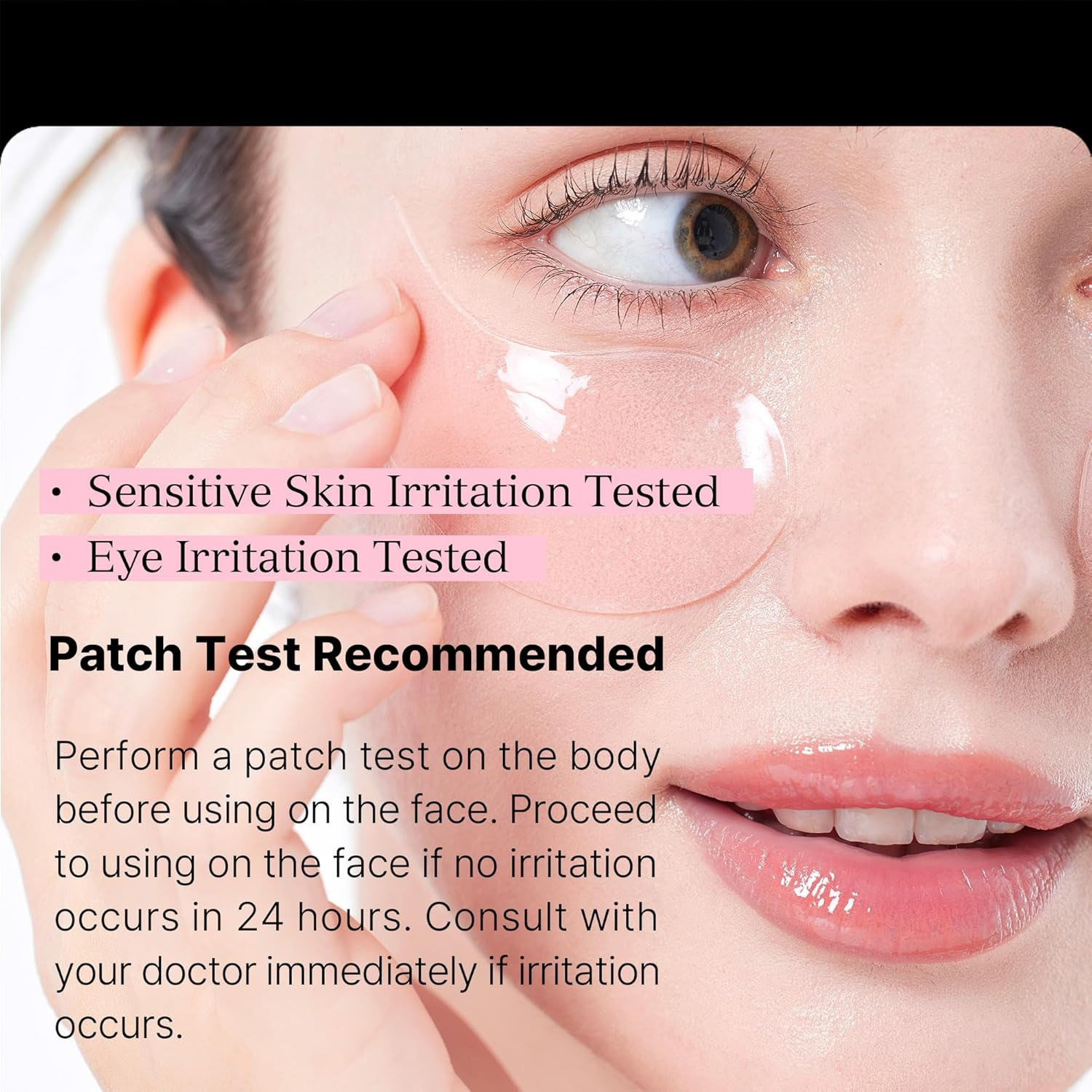 OEM Collagen Pink Peptide Hydrogel Eye Mask Orgnaic Moisturizing Remove Dark Circles Eye Bags Fine Lines Hydrogel Eye Patches