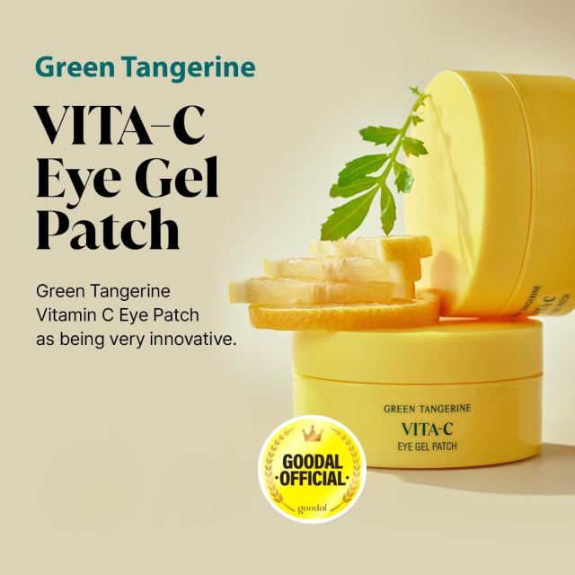 Private Label Green Tangerine Anti Wrinkle Collagen  Vitamin C Eye Patches Hydrating Gel Under Eye Masks